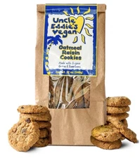 Fundraiser Vegan Cookies 100% Natural Ingredients Oatmeal Raisin. Healthy Snacks