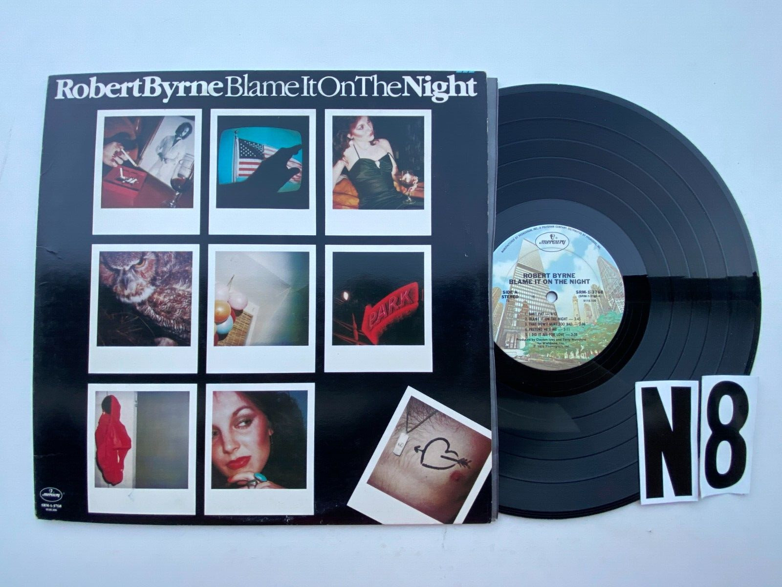Robert Byrne Blame it on he night Albulm Record lp original vinyl Talking Heads