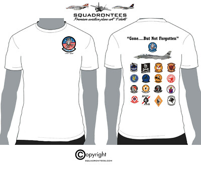 F-14 Tomcat Gone But Not Forgotten Squadron T-Shirt - USN Licensed Product