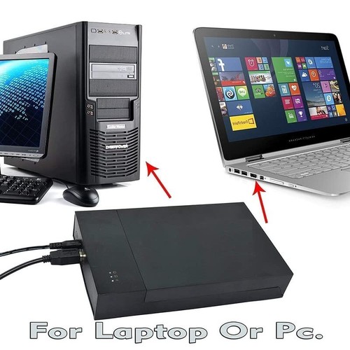 2in1 USB 2.0 External HDD Hard Drive Casing for 2.5" & 3.5" Sata Hard Drives USB - Afbeelding 2 van 8