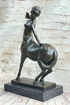 Große Hautfarben Bernauar Centaur Mythologisch Erschaffung Messingskulptur Figur