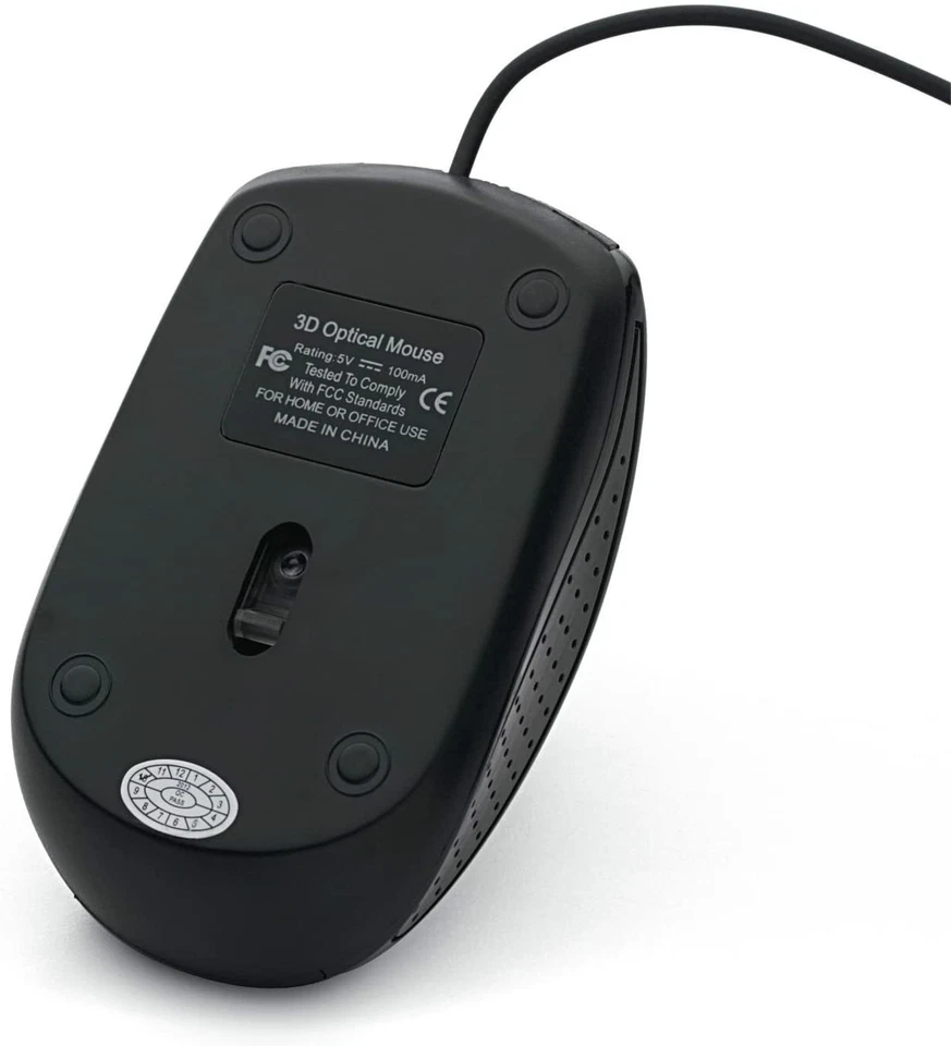 Verbatim 98106 Optical Mouse Wired with USB Accessibility Mac & PC Compatible - Image 3 of 4