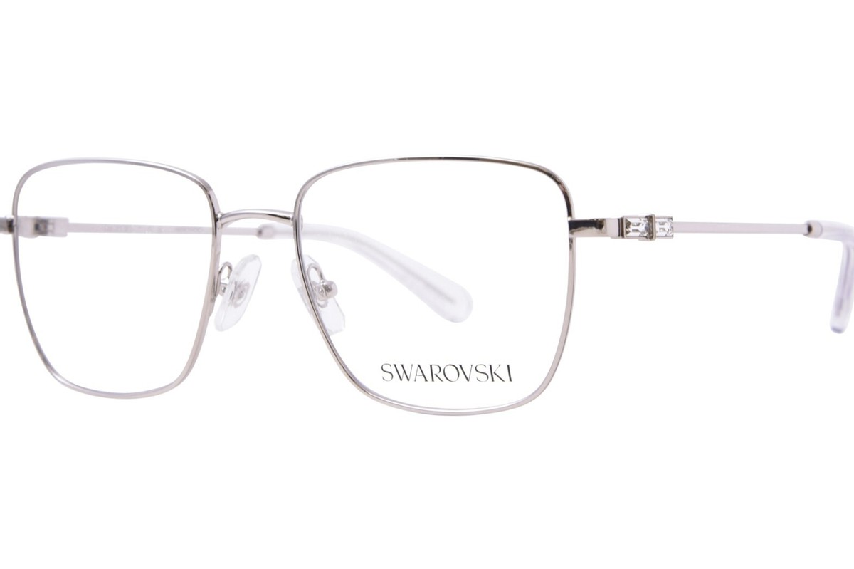 【送料,関税込】SWAROVSKI メガネ SK1003 Swarovski SK1003 4001 Eyeglasses Women's Silver Full Rim