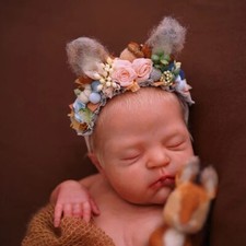 Reborn Doll Newborn Sleeping Baby Unpainted Vinyl DIY Unfinished Parts Kit New