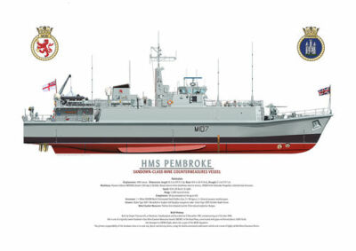 HMS Pembroke - Fine Art A3 Print 