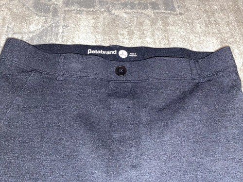Betabrand Yoga Pants Womens Sz Large Petite LP Black-Gray Bootcut Pull On W0104 - Picture 2 of 6