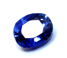 6.40 Ct AGL Certified Natural Flawless Blue Sapphire Loose Gemstone Oval Cut
