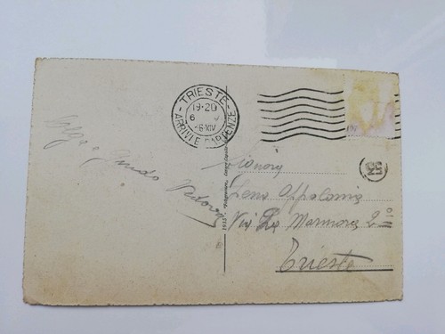  TRIESTE LIGHTHOUSE OF VICTORY OLD POSTCARD  - Picture 2 of 2