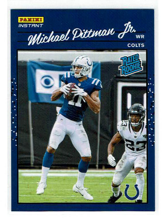 2020 Panini Instant Retro Michael Pittman Jr. Rated Rookie RC RR14 /2044 Colts