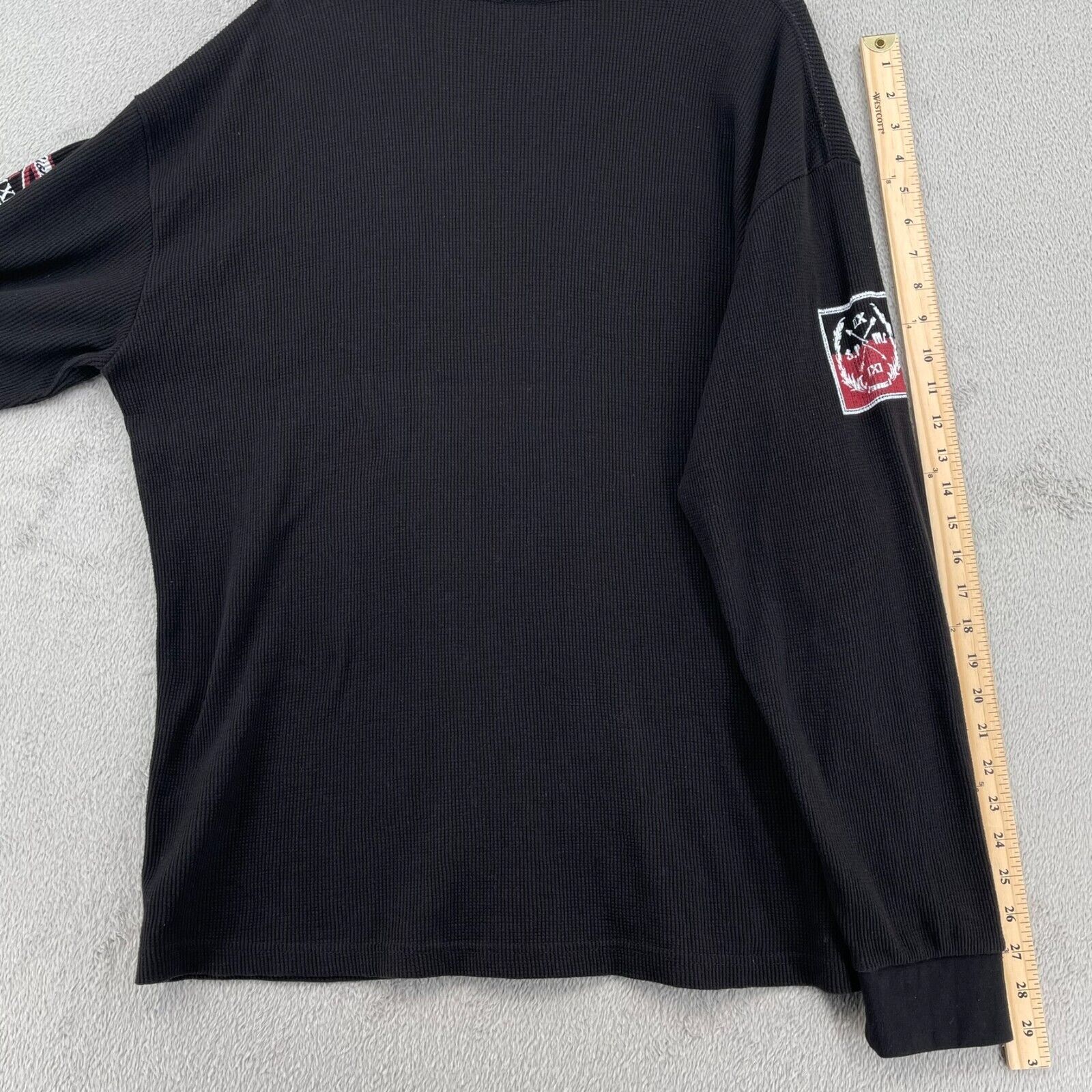 South Pole Shirt Mens XL Black Waffle Knit Therma… - image 10