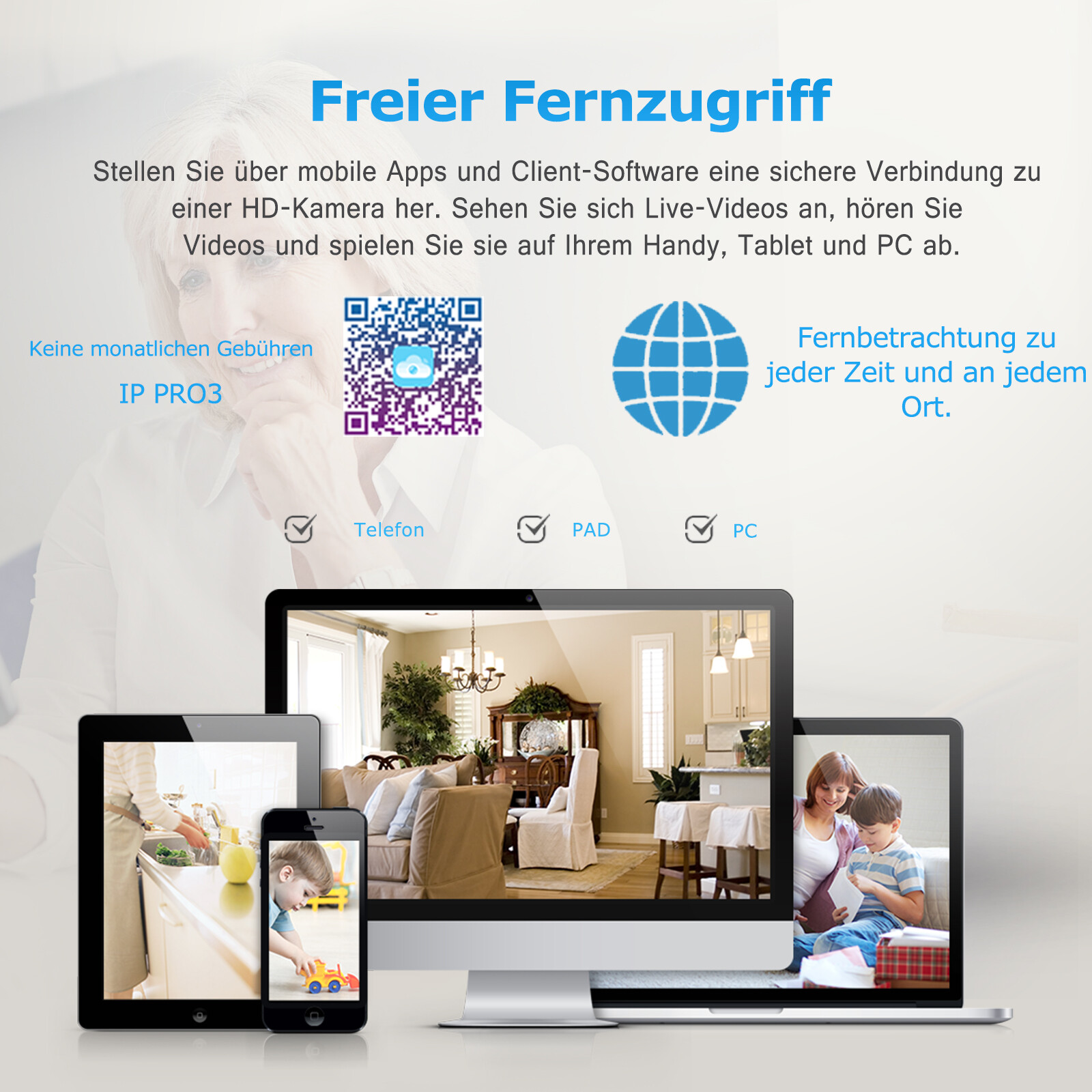 Jennov 5MP Überwachungskamera Set 4x Aussen - WLAN NVR 1TB