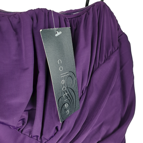 NEW Women MYER Dress Graduation Formal Wedding Strapless Purple Size 16 Rrp $199 - Picture 5 of 12