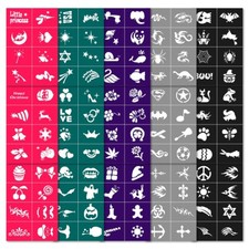 Bowitzki 180 pcs Face Paint Stencils DIY Face Painting Stencils FOR Kids Party