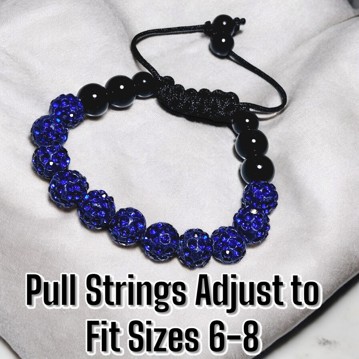 Shamballa ブレスレット Shamballa Gemstone UNISEX Bracelet/onyx, Lava Stone and