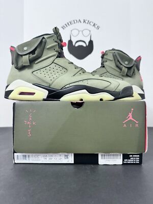 Nike Air Jordan 6 Retro Travis Scott Olive CN1084-200 Khaki Nike Air Jordan 6 Retro Travis Scott Olive CN1084-200 Khaki