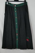 Made in Germany 50% linen + 50% viscose traditional skirt elegant size 38/40 TOP!