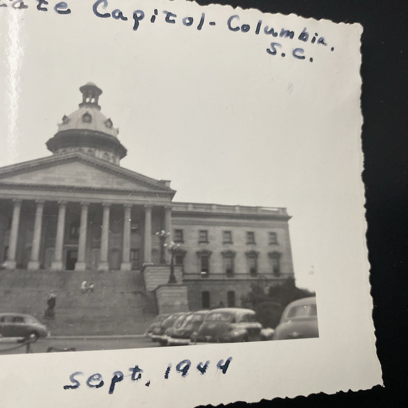 1944 State Capital Columbia South Carolina SC Parking Lot Cars Real Photo P16c21 thumbnail 6