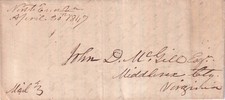 1847 North End VA to McGill - Zachary Taylor Old Rough and Ready for President
