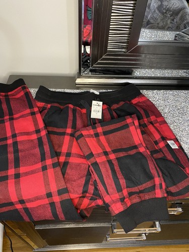 Mens Express Red Buffalo Plaid Flannel 