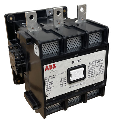 ABB EH550 Contactor 600A 600V 3P 24V Coil w/ Auxiliary Industrial