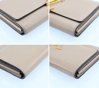 LOUIS VUITTON M61249 Capucines Beige Taurillon Leather Long Wallet  