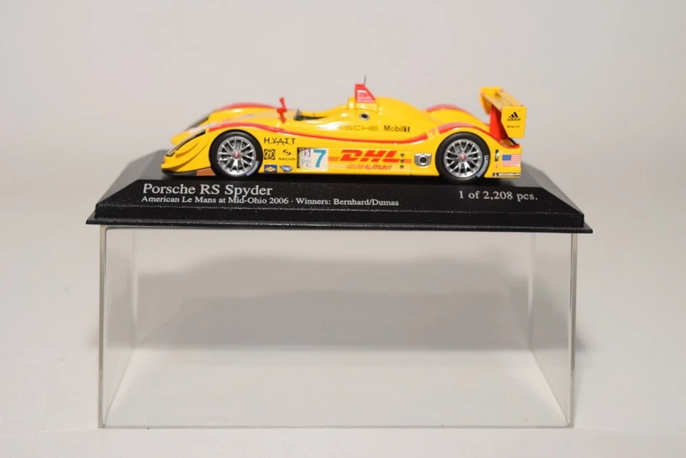 B18 1:43 MINICHAMPS 400 066507 PORSCHE RS SPYDER #7 ALMS MID-OHIO 2006 DUMAS MIB - Photo 2/4