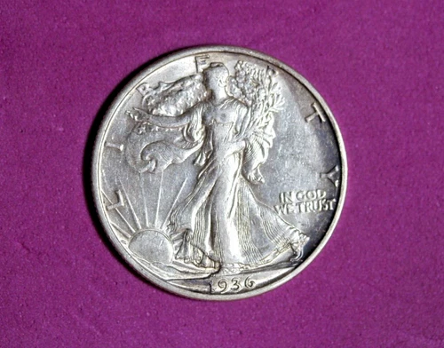 1936-S Walking Liberty Half Dollar 90% Silver  Coin #P18183