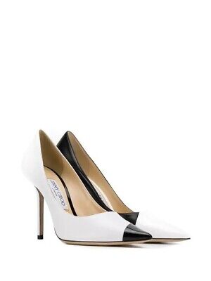 Jimmy Choo Love 100 asymmetric black/white nappa/patent Jimmy Choo Love 100 asymmetric black/white nappa/patent