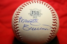 MARTY BRENNAMAN AUTOGRAPHED SIGNED CINCINNATI REDS 150TH ANNIVERSARY BASEBALL
