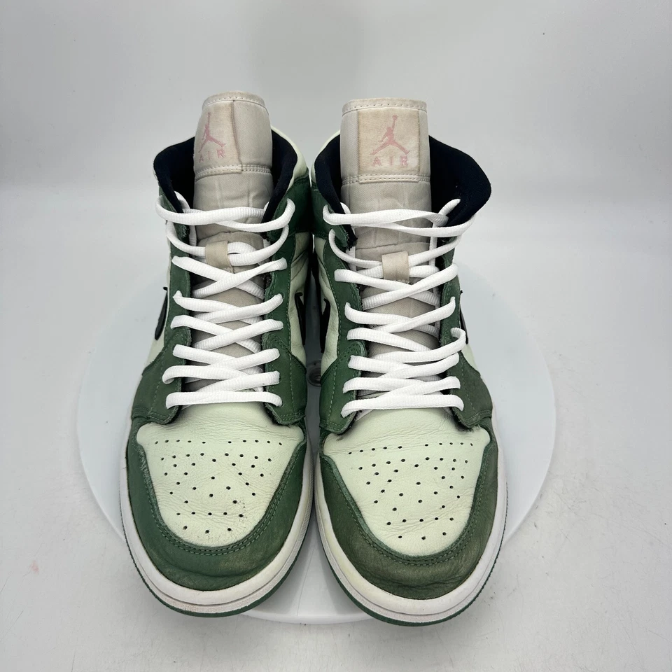 Nike Air Jordan 1 Mid Hombres 9.5 Mujeres 11 CZ0774-300 Zapatos de Baloncesto Verde Holandés Foto 4 de 4
