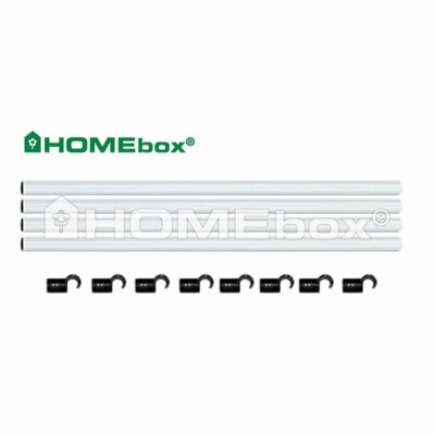 HOMEbox Fixture Poles 80cm, Ø16mm - für Growzelt Rahmenverstärkung Growbox