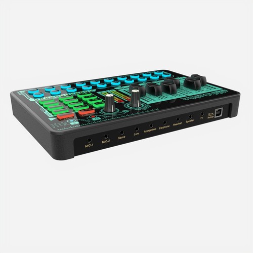 New Live Sound Card with LED Light Support BT4.0 Audio Noise Canceling Mixer - 第 6/6 張圖片