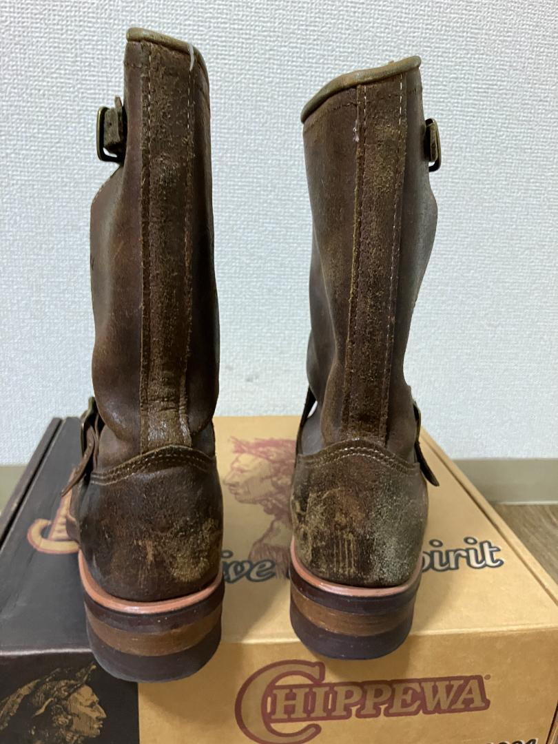 CHIPPEWA Engineer Boots Brown 8E #0207 | eBay