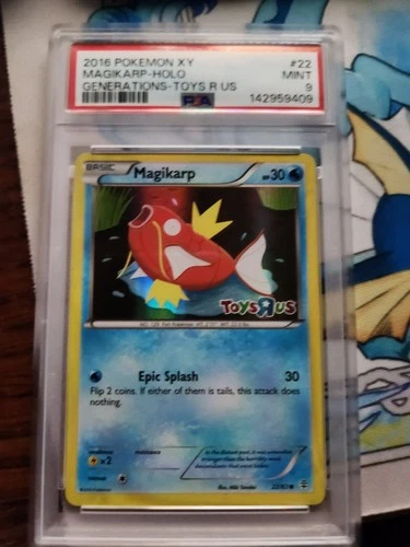 Pokemon XY Generations Toys R US #22 Magikarp Holo PSA 9 Mint