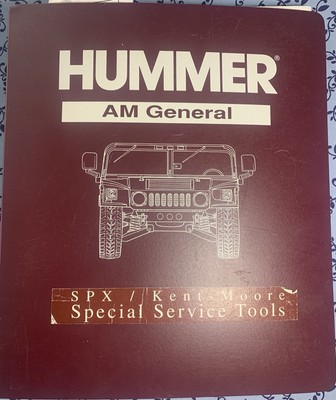 AM General Hummer H1 Kent Moore Special Service Tools SPX Guide in Binder