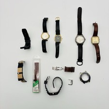 Lot of Vintage And Modern watches And Bands for parts or repair. Buliva Casio.