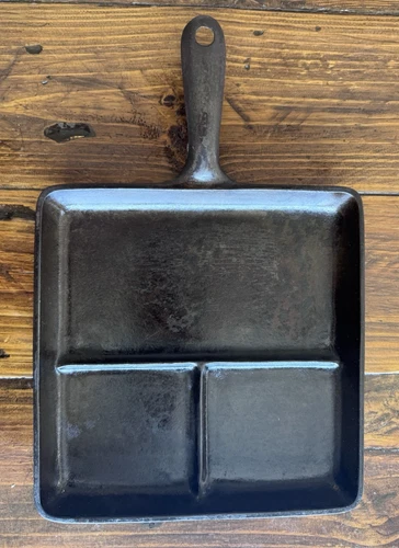 Wagner Ware Sidney O Bacon Egg Breakfast Skillet Cast Iron #1101 A8 Camping USA