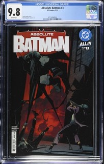 ABSOLUTE BATMAN #3 (2025) CGC 9.8 Nick Dragotta A COVER 1ST PRINT DC