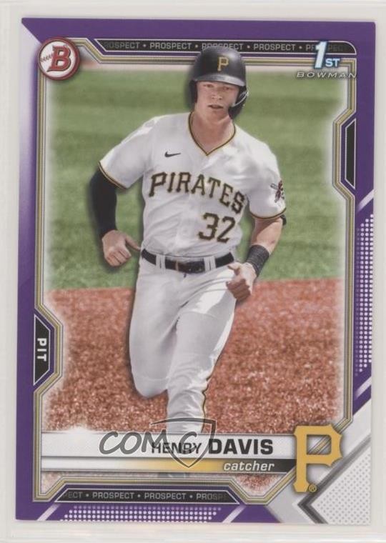 2021 Bowman Draft Purple 244/250 Henry Davis #BD-48 0hw6