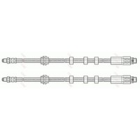 2X Trw BremsschlÄUche Vorne Hinten Beidseitig Passend FÜR Bmw 5 6 Links+Rechts