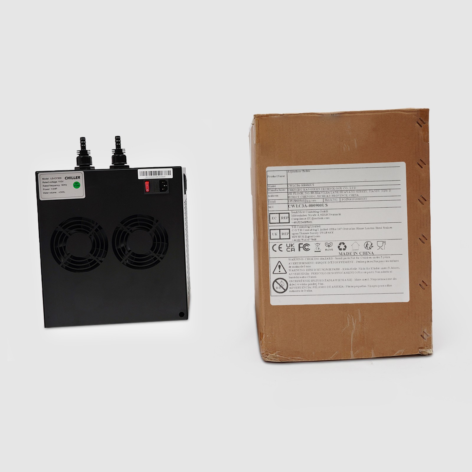 Aquarium Cooling Machine 1/3 HP Fish Tank Water Chiller Equipment Home/Commerce