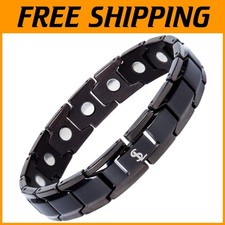 Titanium Magnetic Bracelet for Men Women - Adjustable Length