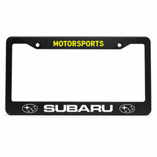 Subaru Motorsports 12x6 In Us Standard License Plate Frame Aluminum Metal