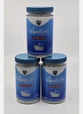 Vicks VapoBath Crystals Bath Salts 3-Pack, Soothing Vicks, 15oz, NEW, SEALED