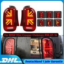 Für BMW MINI Cooper Clubman R55 2stk LED Rückleuchten E-Nummer Union Jack
