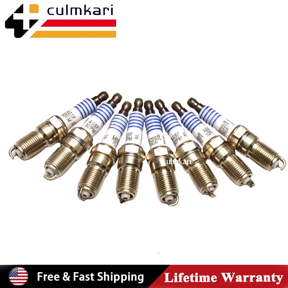 8Pcs SP-493 Platinum Spark Plugs AGSF32PM Fit Ford F150 LINCOLN 4.6L 5.4L V8