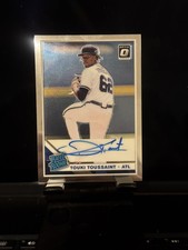 Touki Toussaint 2019 Panini Donruss Optic On Card Auto #RRS-TT Rated Rookie. rookie card picture