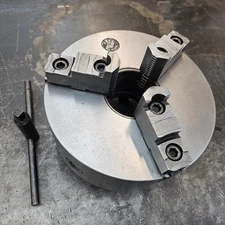 Universal 10" 3-Jaw Lathe Chuck D1-8 Mount 2-Piece Jaws 3.15" Center Hole