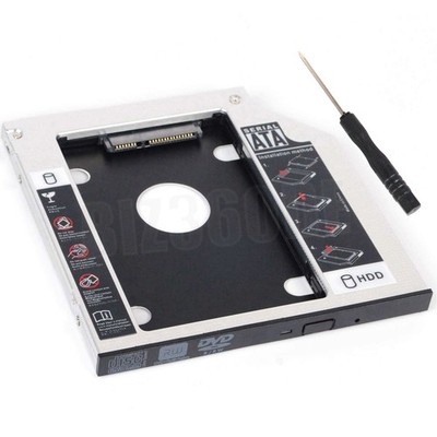 SATA 2nd HDD HD Festplatten Caddy Case Für 9.5mm Universal Laptop CD / DVD-ROM