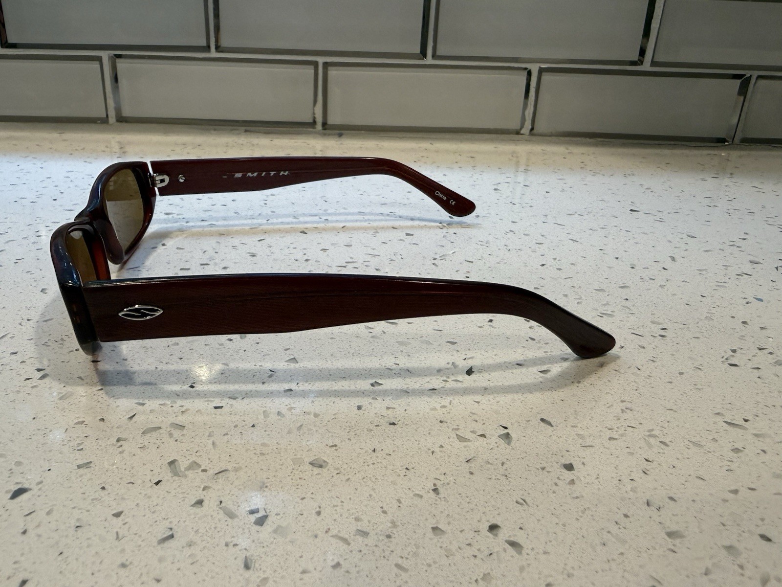 Smith Optics Slim Black Cherry Rectangular Sungla… - image 10